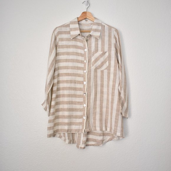Soft Surroundings Linen Camina Shirt - Picture 2 of 13